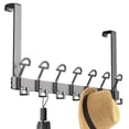 thumbnail image 3 of Door Hanger Bracket, Heavy Duty Over The Door Rack, Bracket With Rounded Top For Living Room, Bathroom, Bedroom, Kitchen Hanger Clothes, Towels, Hats, Coats, 3 of 9