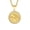 Gold Cancer, variant on Men's Women's Stainless Steel Zodiac Coin Embossed Necklace CZ Astrology Horoscope Pendant Necklace Gold Pisces