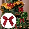 thumbnail image 1 of WHEANG Home Decor Velvet Bows For Christmas Tree Wreath Garland Velvet Bows Velvet Christmas Tree Bows Christmas Wreath Bows Christmas Velvet Bows Rustic Crafts Bows (Red), 1 of 4