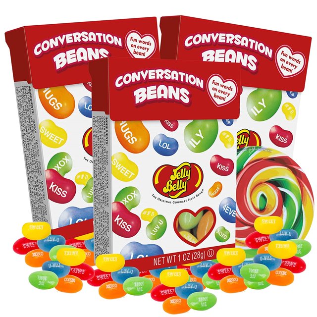 Jelly Belly Valentines Conversation Beans, Classroom Exchange Candy