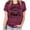 Purple, variant on Womens Athletic Tops Neck Women Summer Tunics Size Small Womens Tops Women T Shirts Summer Running Tee Shirts Short Sleeve Loose Casual Tee Handstand Shirt Long Sleeve Long Gray L