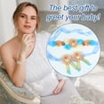 thumbnail image 6 of Maternity Sash,Mommy&Daddy to Be Corsage Pins with Blue Floral Sash for Baby Shower Gender Reveal Special, 6 of 9