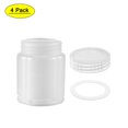 thumbnail image 1 of Botella de reactivo de laboratorio de boca ancha de plástico Uxcell 225ml/7.6oz 4 unidades, 1 of 5