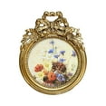 thumbnail image 1 of Antique Photo Frame Desktop and Wall Round Resin Small Picture Gallery Art Picture Display Frame Vintage Picture Frame for Bedroom Gift Ideas, 1 of 8