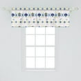 thumbnail image 2 of Ambesonne Cinco de Mayo Window Valance, Skulls Bones Flora, 54" X 18", Azure Blue Multicolor, 2 of 3