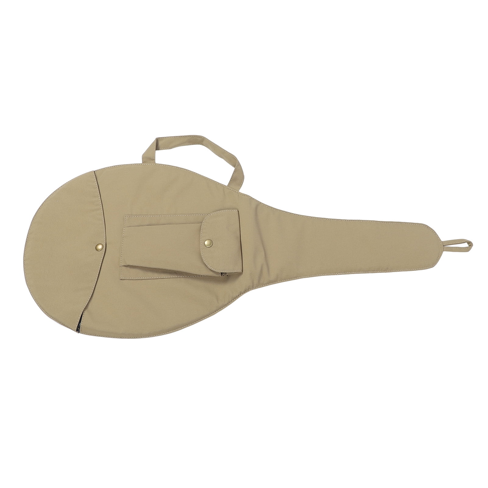 YAHHU Unisex Single Tennis Racket Cover Canvas Racquet Bag with Adjustable Shoulder Strap for Men and Women, Khaki (16.54 inches / 42 cm)