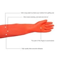 thumbnail image 3 of Guantes de goma largos para el hogar Guantes de limpieza impermeables para pintura para lavar platos 56CM Methold AF0104-00B, 3 of 7