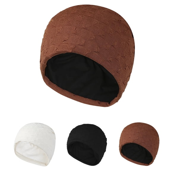 Nooxsoe Beanie with Earflap Warm Knit Cap Baggy Hat Winter Outdoor Riding Cap Winter Knitted Beanie Cuffed Cap Womens Winter Hats Comfortable Soft Knit Hat Knitted Hats Womans Hat Black One Size