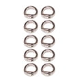thumbnail image 1 of Double Hole Connector Rings End Beads Tips, Alloy Jewelry Making Linking Findings for Multi-Strand Necklace Bracelet, 10 Pieces Connector Ends for Beading Craft DIY, Silver, 1 of 6