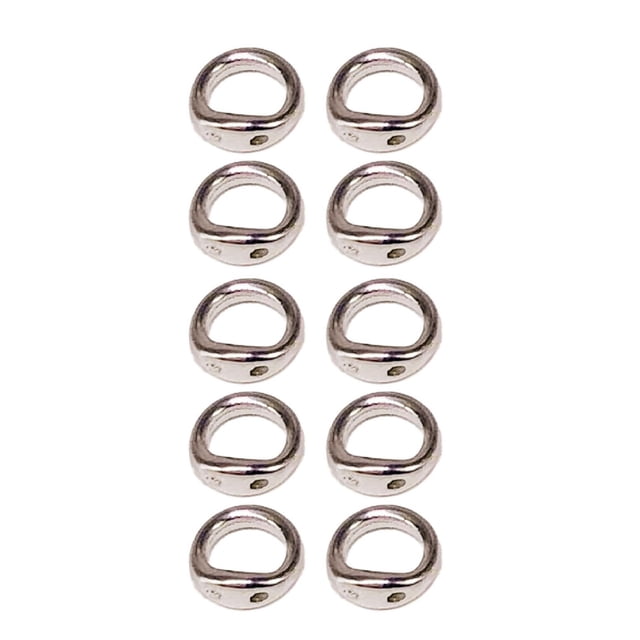 Double Hole Connector Rings End Beads Tips, Alloy Jewelry Making Linking Findings for Multi-Strand Necklace Bracelet, 10 Pieces Connector Ends for Beading Craft DIY, Silver