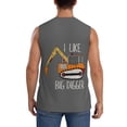 thumbnail image 4 of Goofa I Like Big Digger Printed Men's Sleeveless T-Shirt - Athletic Gym Workout Tank Top for Men - Moisture-Wicking, UPF 30+ Quick-Dry Muscle Tee-3X-Large, 4 of 8