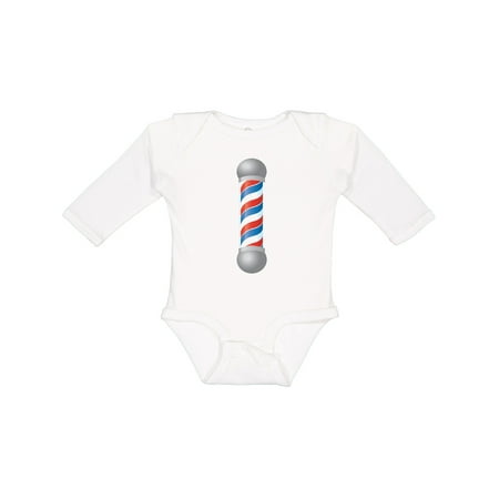 

Inktastic Barber Barberpole Gift Baby Boy or Baby Girl Long Sleeve Bodysuit