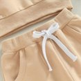 thumbnail image 6 of Boy Baby Clothes Girl Fall Winter Letter Long Sleeve Elastic Waist Sweatshirt Tops and Pants Set 2 Piece 3M-3T, 6 of 7