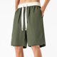 thumbnail image 5 of pstuiky Abreviatura para hombres, Pantalones cortos casuales de color sólido con cintura elástica y bolsillo con cordón para hombre Pantalones cortos de entrenamiento, 5 of 5