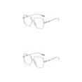 thumbnail image 4 of Qarigey Gafas cómodas y duraderas para largas horas de de la computadora, buenos regalos, gafas antiluz azul, montura dorada marco dorado 2Conjunto, 4 of 6