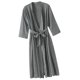 thumbnail image 4 of Bata de noche con cuello en V, ropa de dormir sexy, bata de mujer, vestido de noche, gris, XXL seitruly AP000943-06, 4 of 7