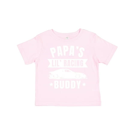 

Inktastic Papas Lil Racing Buddy Gift Toddler Boy or Toddler Girl T-Shirt