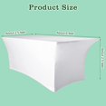thumbnail image 2 of Nappe de Sublimation de 6 Pieds Nappe Rectangulaire Ajustée Nappe Extensible en Polyester Élastique pour Table à Manger, Événement et Fêtes et Camping, 2 of 7