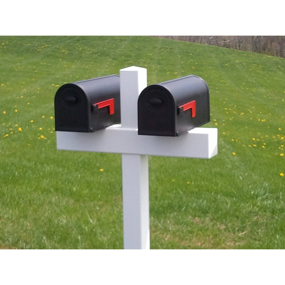 Handy Post Double 54in x 31in White Vinyl Mailbox Post Sleeve