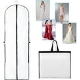 thumbnail image 7 of MAILINI 2PCS  Dress Garment Bag with Zipper, Hanging Garment Bag Waterproof Hanging Clothes Bag with Handles, Wedding Dress Covers Suit Bags for Travel Closet Storage (24x71 Inch), 7 of 7