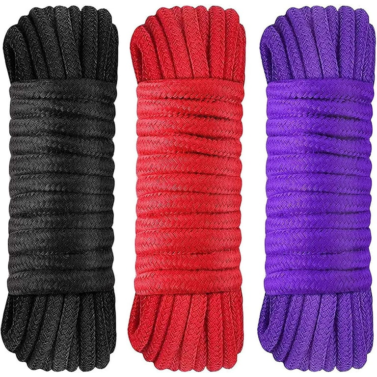 NOGIS Soft Cotton Rope, 32 feet / 10m Rope, 8mm Thick, Soft Rope