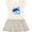Natural with Stripes, variant on Inktastic Cute Whale Shark Girls Toddler Dress