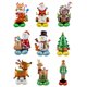 thumbnail image 2 of 1set Stand Pedestal Christmas Balloons Santa Claus Snowman Elk Stocking Foil Balloon Christmas Decorations for Home Navidad 2025, 2 of 5