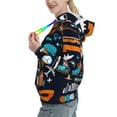 thumbnail image 2 of Sikiie Creative Transport Women's Casual Hoodies Long Sleeve Lightweight Pullover Tops Loose Sweatshirt-Small, 2 of 7