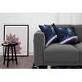 thumbnail image 3 of Ambesonne Space Throw Pillow Cover 2 Pack, Universe with Planets, 24", Blue Purple, 3 of 7