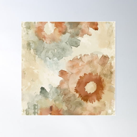 Boho Poster Wall Art, Modern Wall Decor For Living Room Bedroom, 17x17 UNFRAMED