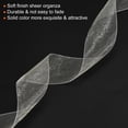 thumbnail image 4 of Uxcell 4cm 50 Yard Sheer Organza Ribbon Chiffon Fabric Gift Wrapping, Cream, 4 of 6