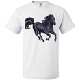 thumbnail image 3 of Inktastic Beautiful Galloping Black Horse T-Shirt, 3 of 5