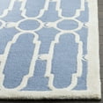 thumbnail image 3 of SAFAVIEH Bella Hadley Geometric Swirls Wool Runner Rug, Blue/Ivory, 2'3" x 7', 3 of 6