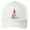 Solid White, variant on Patriotic Sailboat Sailing Patch USA Flag Trucker Mesh-Back Adult Hat Cap - Blue/Red/White