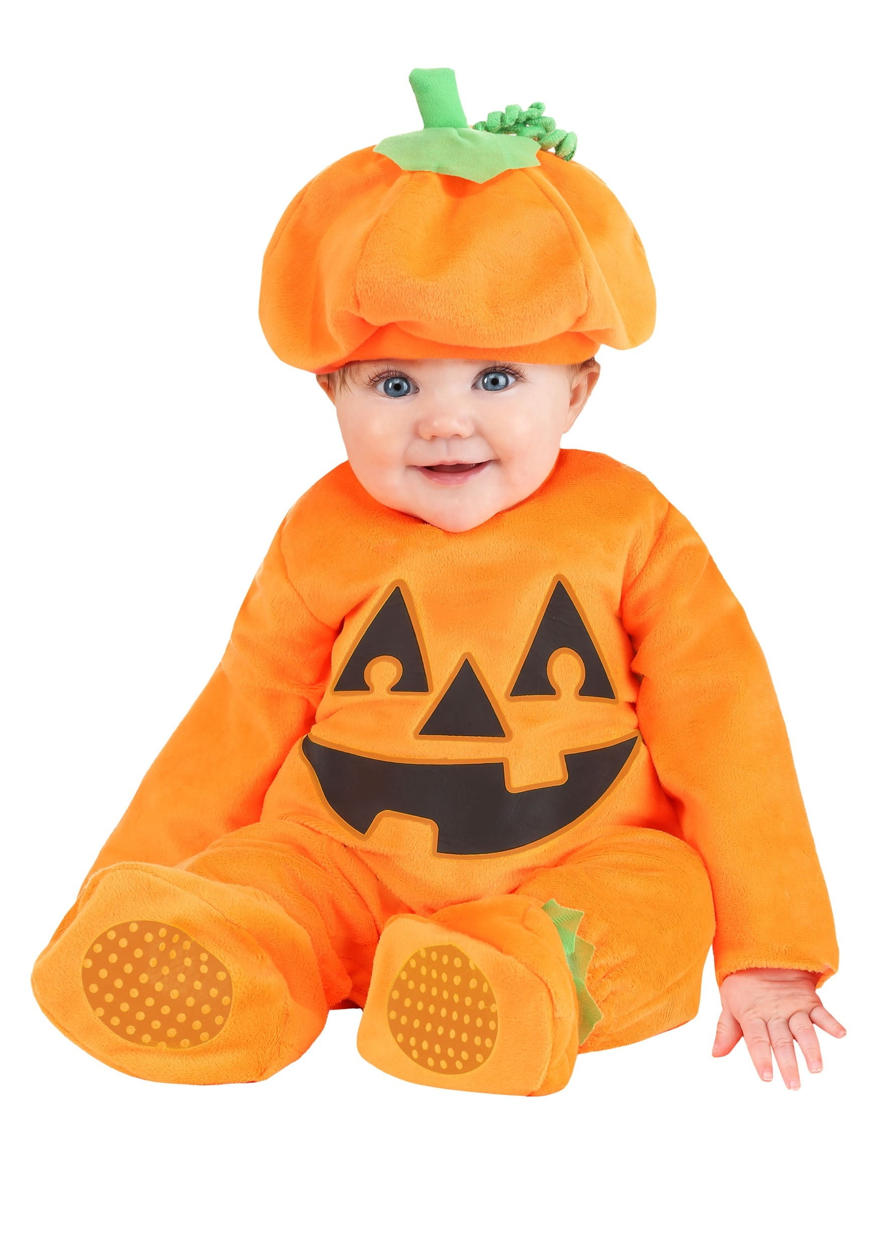 Pumpkid Pumpkin Baby Newborn size 0-6 MO Costume Romper Outfit 
