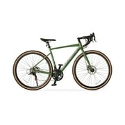 Ozark Trail 700C G.1 Explorer Drop Bar Gravel Bike, Small Frame, Fits Riders 51 - 55, Green, Adult, Unisex