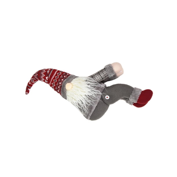 Toystoory Navidad cortina hebilla Tieback bosque hombre Tiebacks adornos largo felpa persiana gancho cortina abrazadera ventana decoración fiesta de Kits de decoración para fiestas Rojo Toystoory HA070332-01