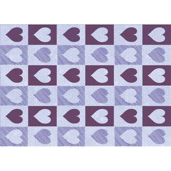 Ahgly Company Indoor Rectangle Patterned Heavenly Blue Area Rugs, 4' x 6'
