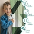 thumbnail image 3 of Blackout Kids Curtains,Green and Beige Modern Art Geometric Childrens Insulated Curtains Set Of 2,Bedroom Essentials,Toddler Room Decor 42x63in(106x160cm), 3 of 4