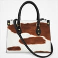 thumbnail image 2 of Cow Print Texture Cross Body Bags For Women Small Leather Female Handbags Fashion Top-Handle Totes, 2 of 4