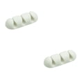 thumbnail image 3 of Matsuzay Clips para cables, organizador de cables portátil para electrodomésticos, soporte adhesivo para cables, cables ligeros de plástico, tipo 14 3 Agujeros 2piezas, 3 of 6