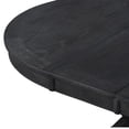 thumbnail image 6 of Aukfa Extendable Dining Table for 6, 42"-54" Round Kitchen Table with Butterfly Leaf for Dining Room/Living Room, Espresso, 6 of 7
