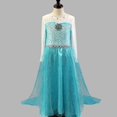 Disney Frozen Anna Elsa Fancy Party Dress Princess Costume Halloween party dress 150 cm