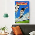 thumbnail image 4 of 1983 Sport Anime Television Series Captain Tsubasa Poster Painting On Canvas Wall Art Poster Scroll Picture Print Living Room Walls Decor Home Posters 12x18inch(30x45cm), 4 of 6