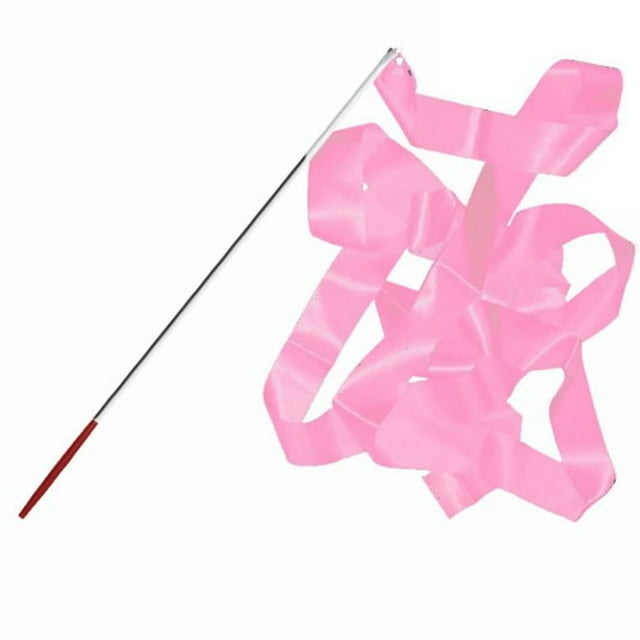 Dance Ribbons, 4m Gymnastics Streamers Metal Buckle For Training Coloful,Flame,Orange,Red,Pink