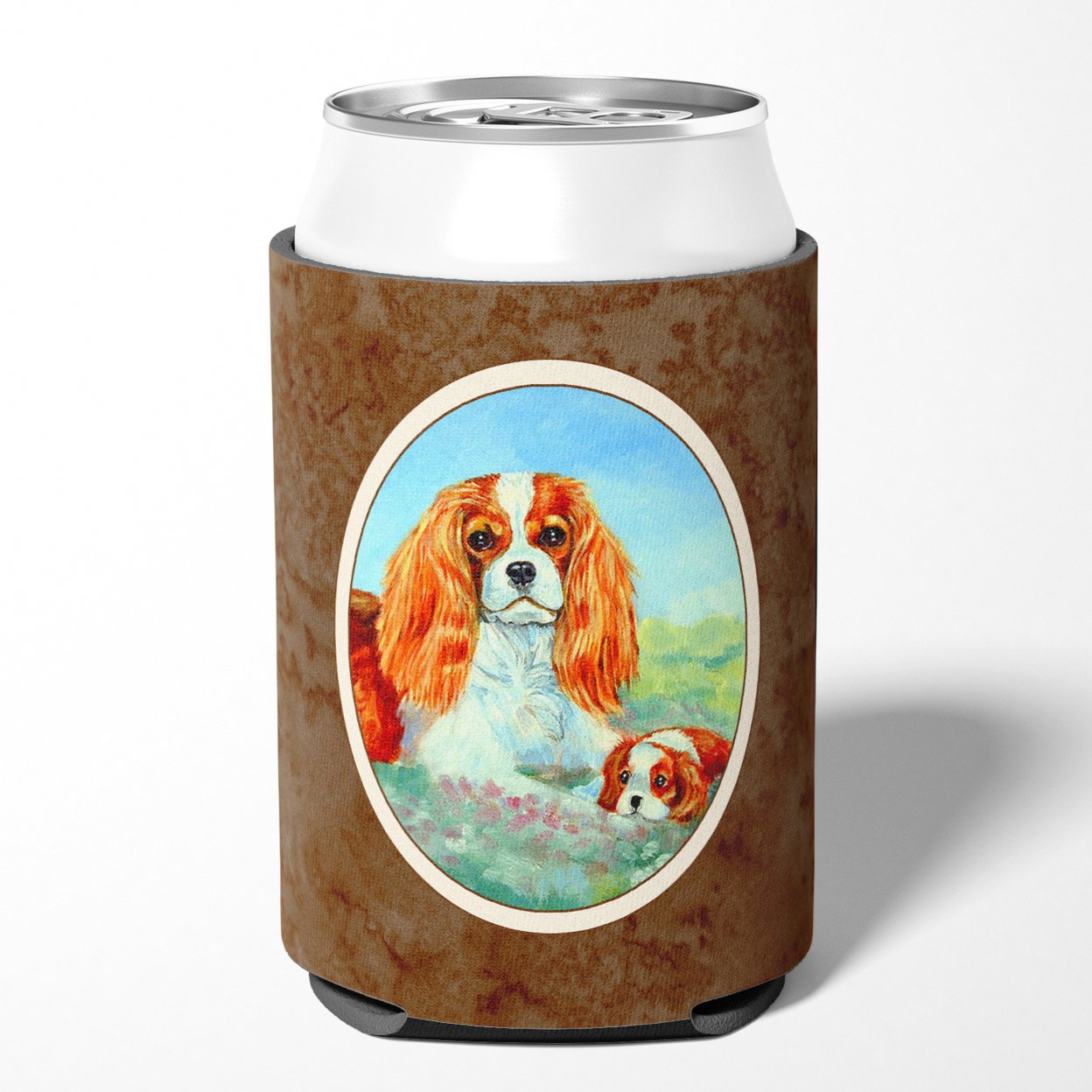 Carolines Treasures 7019CC Cavalier Spaniel Mommas Love Can or Bottle Hugger Can Hugger multicolor