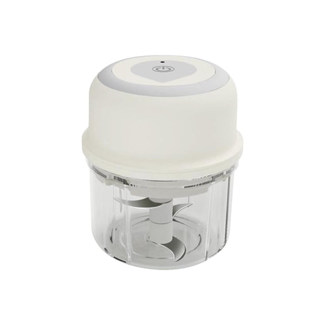 Mini Procesador de Alimentos Inalámbrico Ajo Masher 9.5x9.5cm, de Alta Velocidad 3-Hoja Eléctrica Chopper para Puré, Manual Procesador de Alimentos Portátil para la Cocina Y Al Aire Libre, Usb Recarga