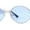 Silver / Blue, variant on Dragon Emblem Arm Metal Oval OG Sunglasses Gold Pink