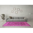 thumbnail image 3 of Ahgly Company Indoor Round Oriental Purple Industrial Area Rugs, 8' Round, 3 of 4