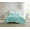 Green, variant on DBOZE Boho Pom Pom Ball Fringe Twin Quilt Sets, 3 Pieces White Lightweight Down Alternative Bedding Quilt Sets for all seasons